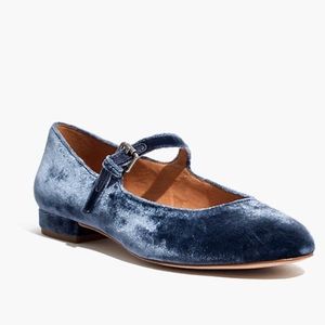 Velvet Mary Jane Shoes